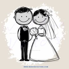 a wedding portrait in black and white