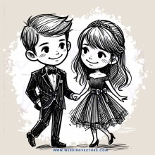 a couple walking together
