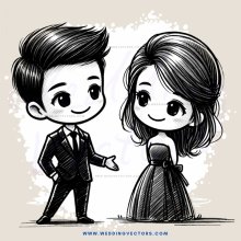 a boy and girl standing close to each other