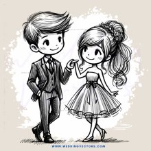 boy and girl standing next to each other