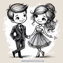 a boy and girl holding hands together
