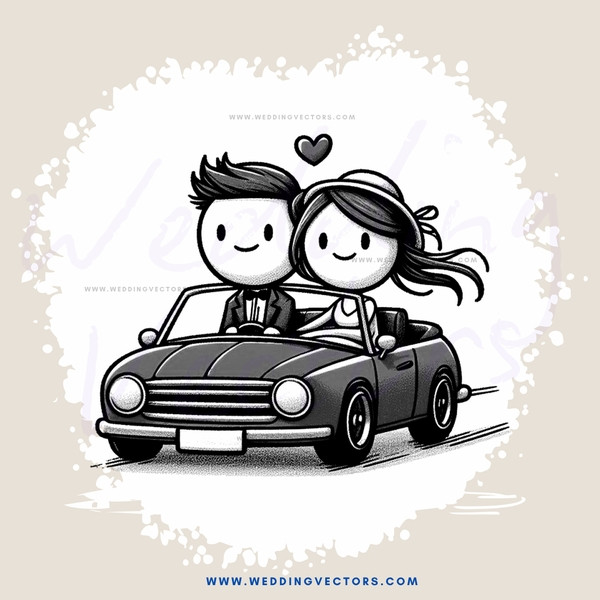 a couple in a car together