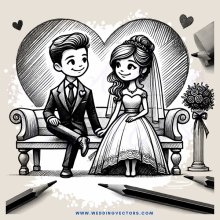 a couple sitting on a bench holding hands