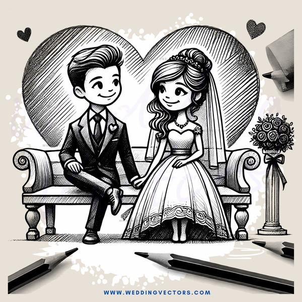 a couple sitting on a bench holding hands
