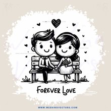 forever love - cartoon poster signature print (signed and numbered limited edition)