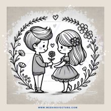boy and girl hugging