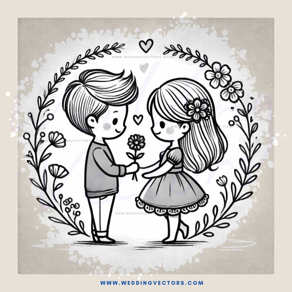 boy and girl hugging