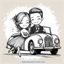 a young couple in a car