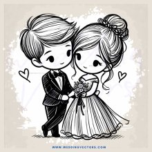 a couple in black and white
