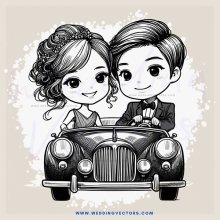 a couple in a car together