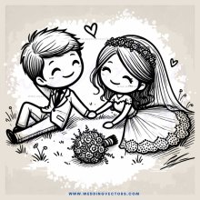 wedding ring posing with bride and groom