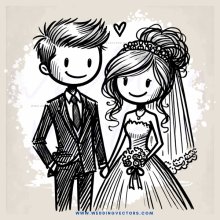 a bride and groom's smile on their wedding day