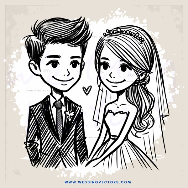 a couple in black and white