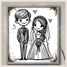 a boy and girl cartoon picture