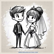 a bride and groom shake hands for their wedding