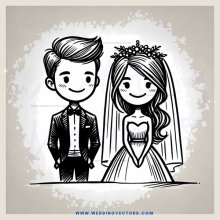 groom and bride portrait in black and white