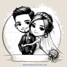 couple in wedding picture frame