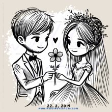 a wedding couple sharing their first dance with flower and ring gesture symbolism
