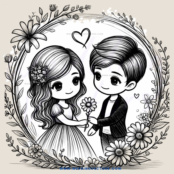 love in nature illustration