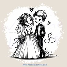 wedding cartoon