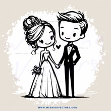 wedding bride and groom pose for picture
