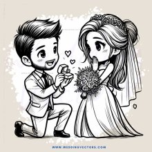 groom and bride in love