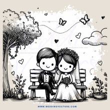 a couple sitting on a bench in nature