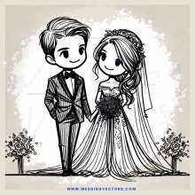 a bride and groom portrait in black and white