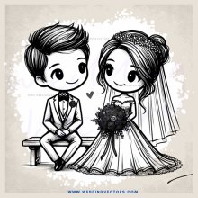 a couple sitting on a bench with rings on their fingers