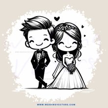 a boy and girl standing side by side