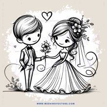 wedding bride and groom