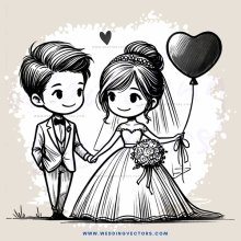 boy and girl getting married