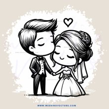 a man and woman leaning in for a kiss