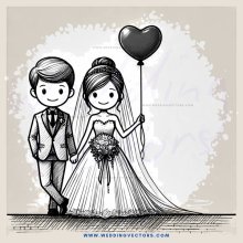 wedding clipart cartoon
