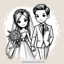 bride and groom portrait
