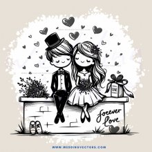 the bride and groom's love story