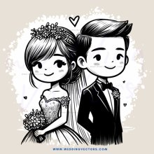 a bride and groom hug
