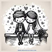 man and woman sitting together with flowers