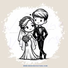 wedding pair picture in black and white style