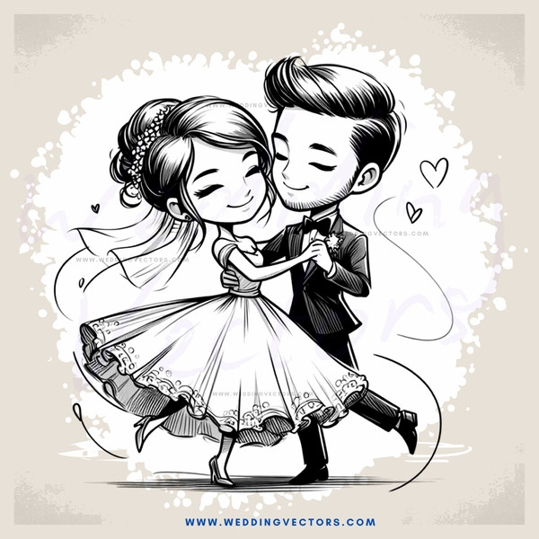 a couple in love dancing together