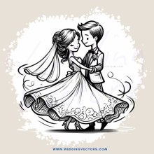 a couple dancing with each other