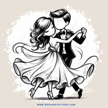 a couple dancing together