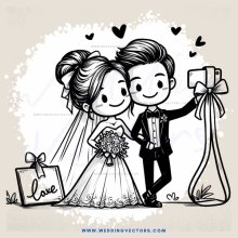 couple on their wedding day