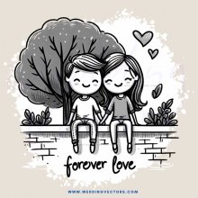 forever love cartoon