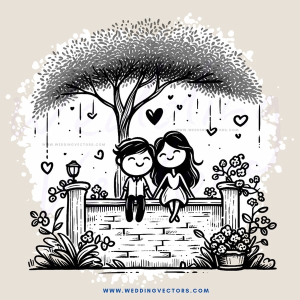lovers under tree