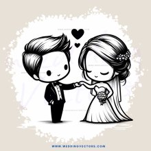 a bride and groom's first kiss