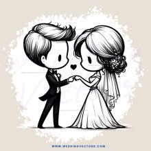 a man and woman in wedding rings