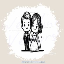 a couple standing in front of an oval with hearts on them