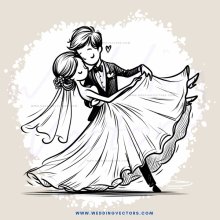 a couple dancing together