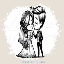a boy and girl in wedding regalia